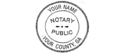 06NS - Notary pocket seal 
1 5/8'' 