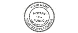 06NS3 - Notary pocket seal 
1 5/8''  