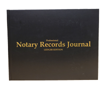 NRB-LGR-HC - Professional Notary Records Journal. Ledger Edition (California Style)<br>Hard Cover