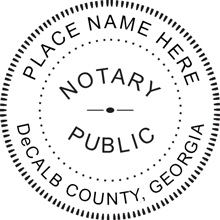 05NS - Georgia Notary Seal Stamp Design 2