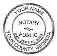 06NS3DESK - Notary desk seal 
1 5/8''  