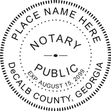 Your source for Georgia Notary Seal Stamps and Supplies