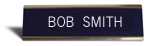 Custom Desk signs engraved with name. Choose Font Style.